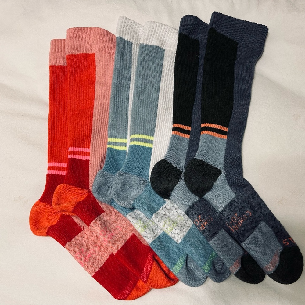 Bombas Performance Compression Sock 3-Pair (20-30mmHg)